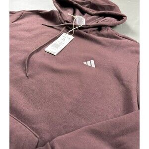 Adidas Women’s Hoodie Sweatshirt L (Tag XL) Shadow Brown JP2068 NWT